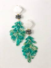Tamara Acrylic Earrings | Green & Black