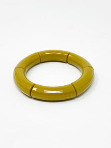 Acrylic Stretch Bracelets |  Olive