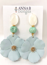 Bloem Floral Earrings | Powder Blue