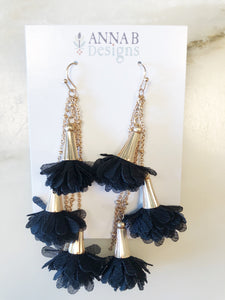 Christine Earrings-Black