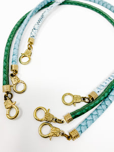 Faux Leather Mask Holder | Green
