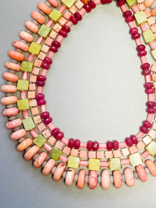 Pink Turquoise Necklace