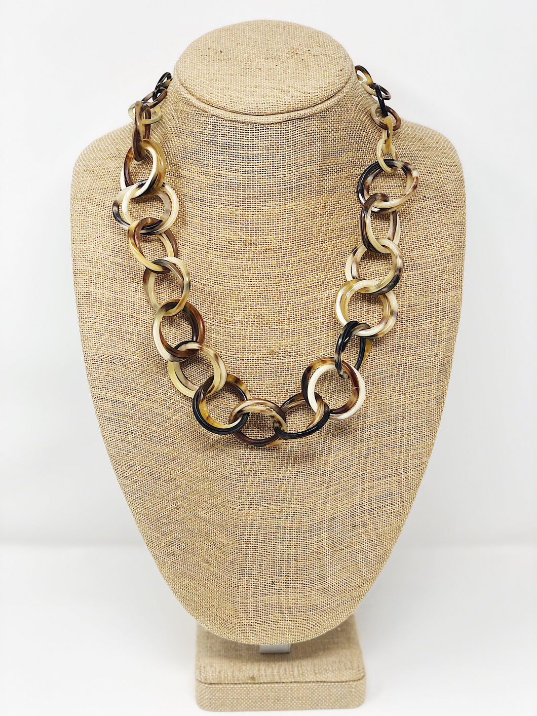 Buffalo Horn Link Necklace