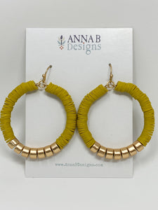 Penny Clay Earrings | Ochre