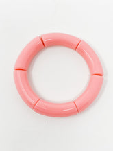 Acrylic Stretch Bracelets | Pink