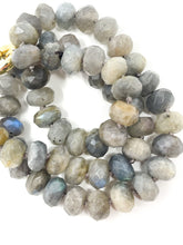 Labradorite knotted necklace