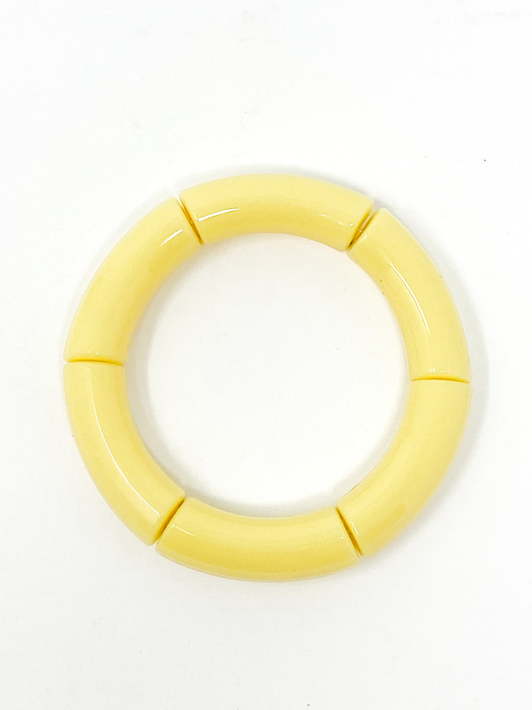 Acrylic Stretch Bracelets | Lemon