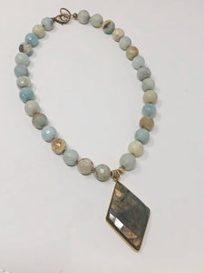 Amazonite Beaded Necklace