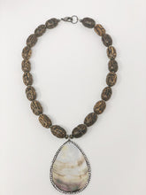 Mother of Pearl Wooden Necklace
