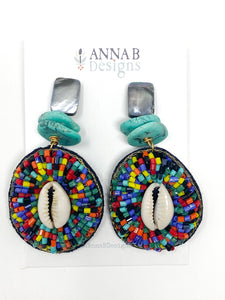 Ingrid Multicolor Beaded Earrings