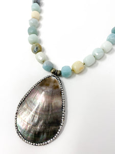Mother of Pearl Amazonite Necklace