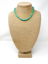 Green Jade knotted necklace