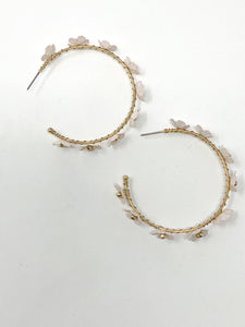 Clary Beaded Earrings | Ivory
