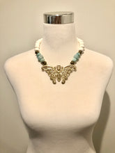 Coral necklace with Butterfly pendant