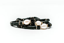 Clay Stretch bracelet with Freshwater Pearl