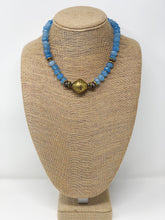 Blue Agate Pavé Necklace