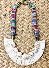 Multicolored vinyl necklace