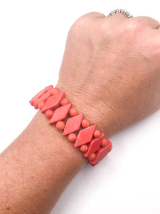 Red Turquoise Stretch bracelet