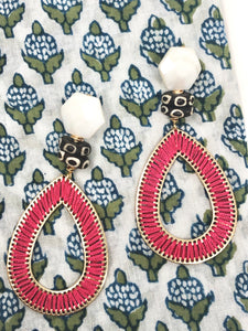Grace Earrings- Magenta