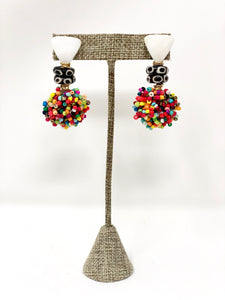 Poppy Beaded Earrings | Multi