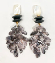 Tamara Acrylic Earrings | Pearl & Gray