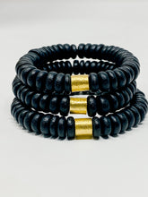 Wooden Stretch bracelet | Black