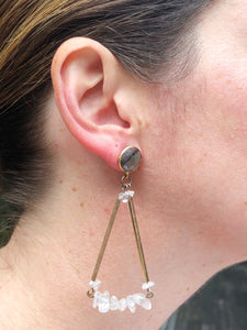 Stacy Luxe Earrings-Blue
