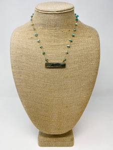 Melissa Rosary Chain Necklace-Amazonite