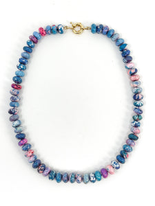 Pink and Blue Turquoise Necklace