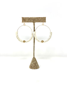 Evie Clay French Hooks | Ivory