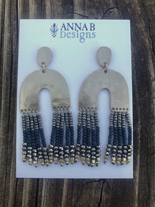 Edie Beaded Earrings- Green