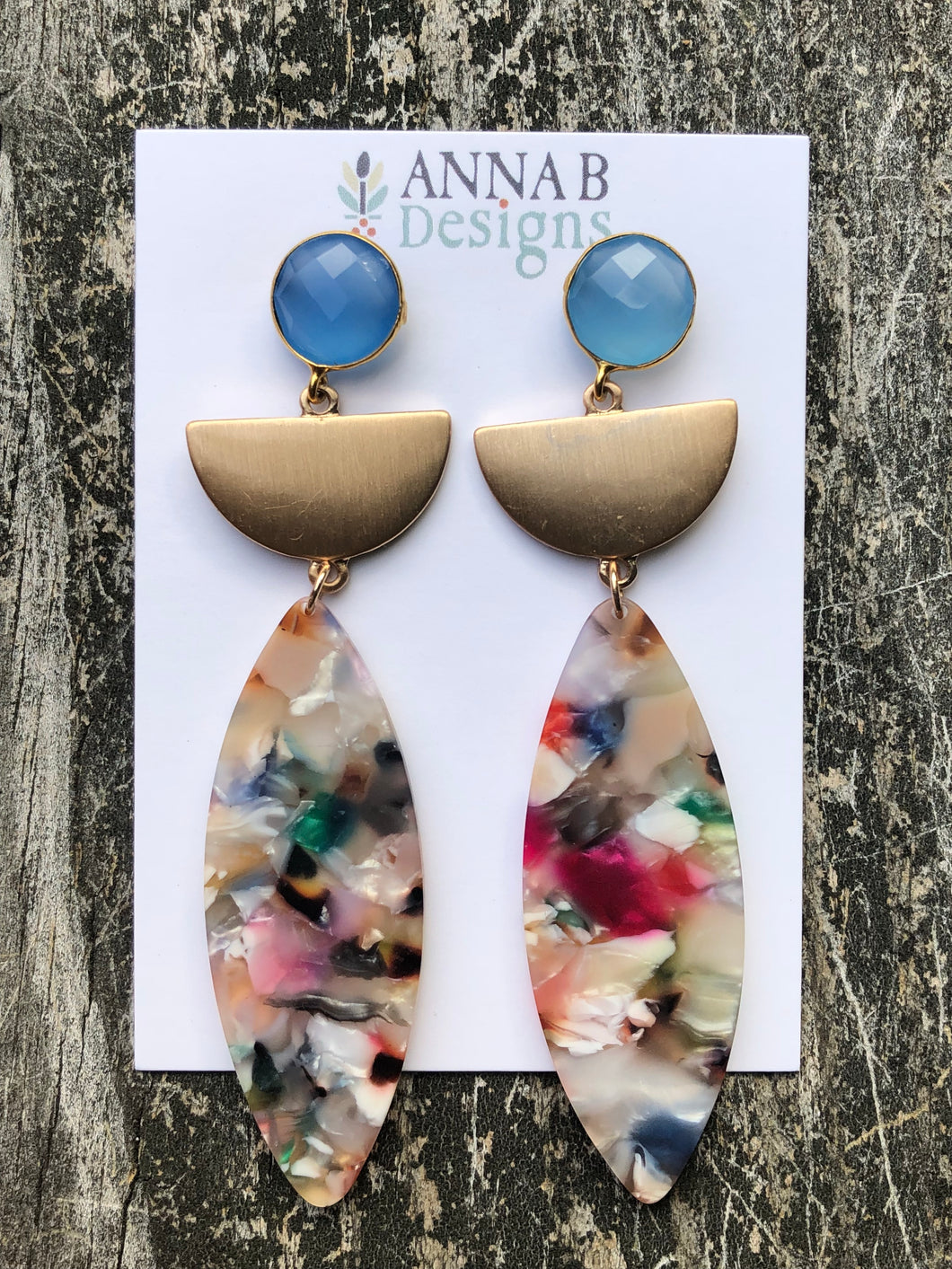 Gabby Resin Earrings-Multi
