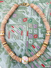 Marbled Clay Bead Necklace