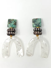 Loli Crescent Earrings | White