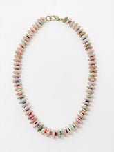 Multicolored clay necklace
