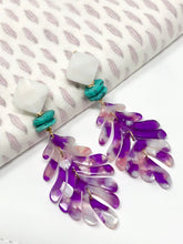 Tamara Acrylic Earrings | Orchid