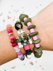 DeeDee Stretch bracelet | Olive + Orchid