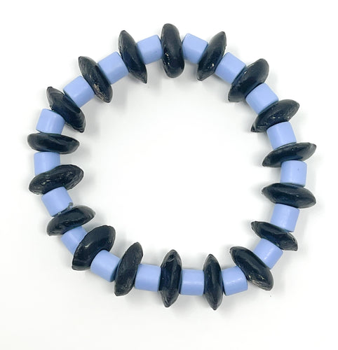 DeeDee Stretch bracelet | Black + Periwinkle