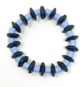 DeeDee Stretch bracelet | Black + Periwinkle