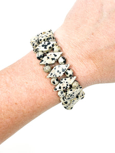 Dalmatian Jasper Stretch Bracelet