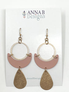 Art Deco Earrings | Blush