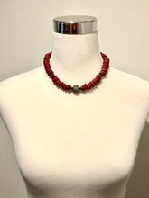 Jasmine African Glass Necklace | Red