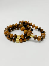 Wooden Stretch bracelet | Brown