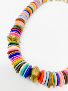 Multicolored Clay Necklace