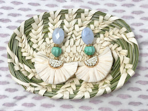 Nanette Flower Earrings- Cream
