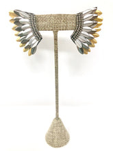 Aerin Beaded Earrings-Gold + Pewter + Silver
