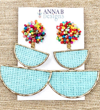 Mia Earrings-Aqua