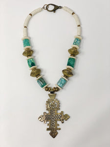 Green Agate Beaded Necklace