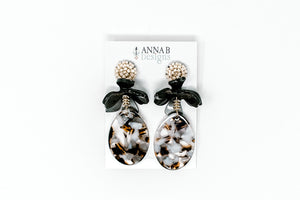 Amelie Acrylic Earrings | Tortoise