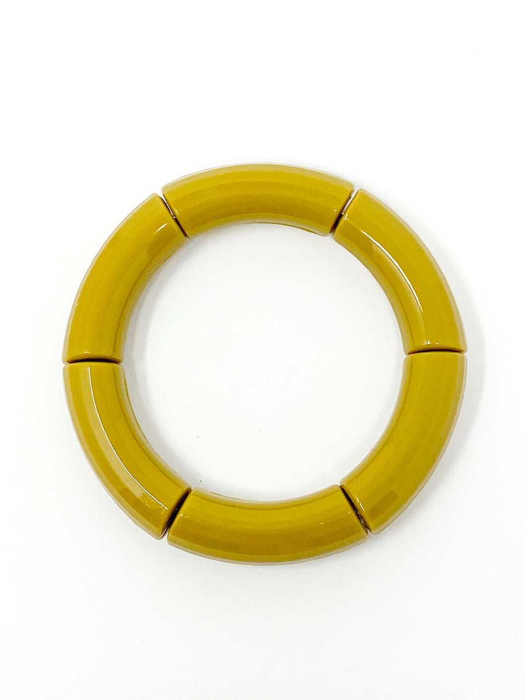 Acrylic Stretch Bracelets |  Olive